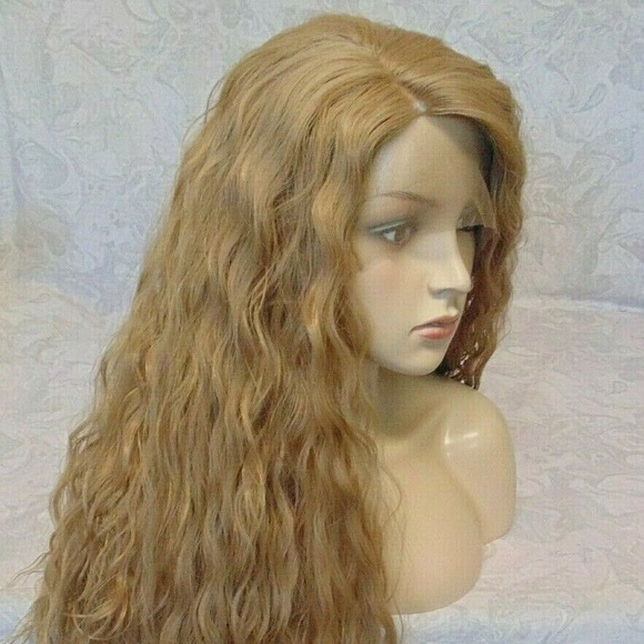 Lace Front Dark Blonde Heat Resistant Wig - Picture 8 of 11